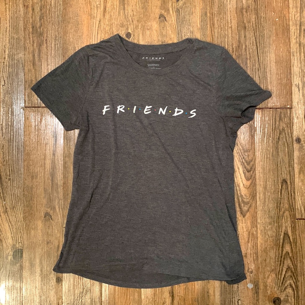 Dark grey friends graphic tee
